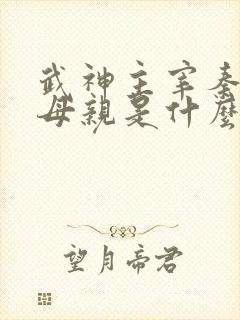 武神主宰秦尘的母亲是什么修为