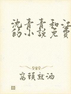 沈青青和江致勋的小说免费阅读