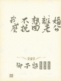 我不想离婚该怎么挽回老公