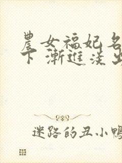 农女福妃名动天下 渐进淡出