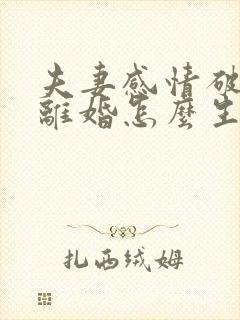 夫妻感情破裂不离婚怎么生活