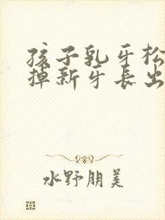 孩子乳牙松动没掉新牙长出来了怎么办