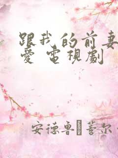 跟我的前妻谈恋爱 电视剧