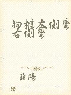 胸椎左侧弯腰椎右侧弯