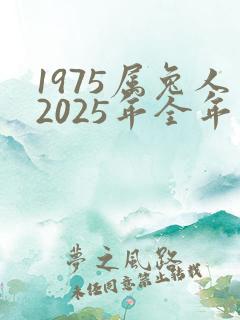 1975属兔人2025年全年运势