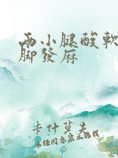 两小腿酸软无力脚发麻