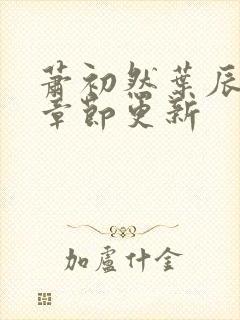 萧初然叶辰最新章节更新