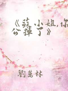 《苏小姐,你老公掉了》