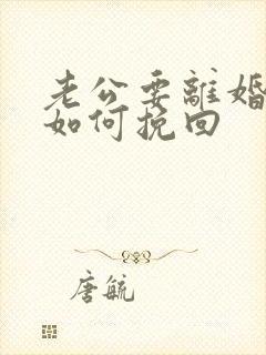 老公要离婚老婆如何挽回