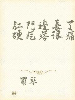 肛门边长了一个硬疙瘩很痛