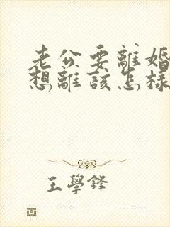 老公要离婚我不想离该怎样对付