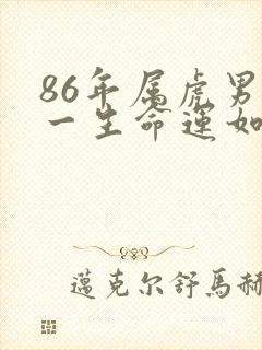 86年属虎男的一生命运如何