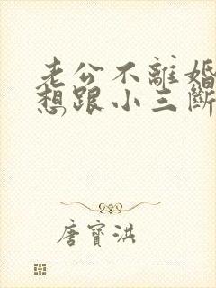 老公不离婚也不想跟小三断