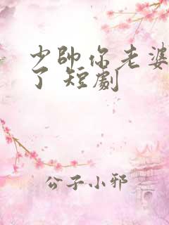 少帅你老婆又跑了 短剧