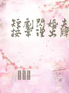 短剧闪婚夫人不按常理出牌