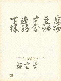 下边有豆腐渣一样的分泌物