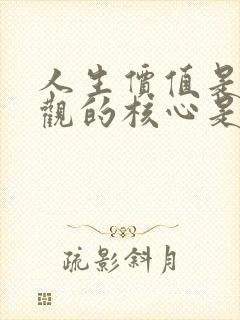 人生价值是人生观的核心是对是错