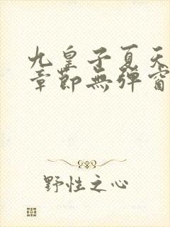 九皇子夏天最新章节无弹窗笔趣阁