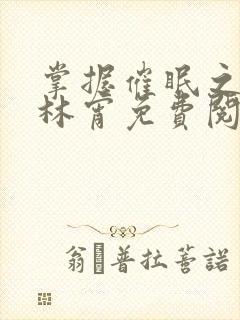 掌握催眠之力之林宵免费阅读