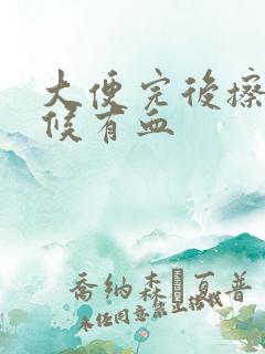 大便完后擦的时候有血