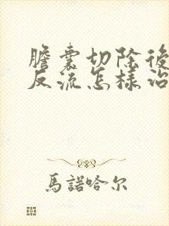 胆囊切除后食管反流怎样治疗