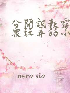 公开调教露出当众玩弄的小说