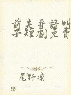 前夫哥请叫我嫂子短剧免费观看