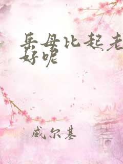 岳母比起老婆更好呢