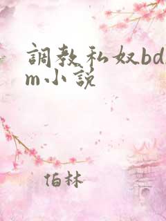 调教私奴bdsm小说