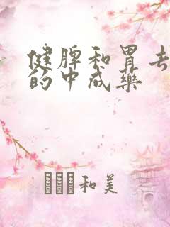 健脾和胃去湿气的中成药