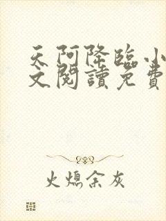 天阿降临小说全文阅读免费