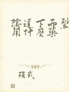 阴道下面裂口子用什么药