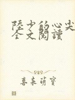 陆少的心尖宠妻全文阅读