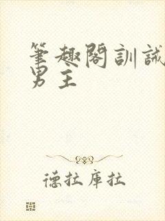 笔趣阁训诫文双男主