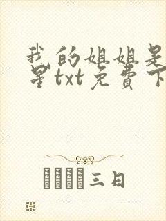 我的姐姐是大明星txt免费下载