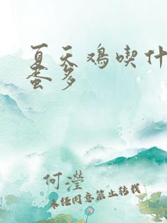 夏天鸡吃什么下蛋多