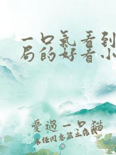 一口气看到大结局的好看小说