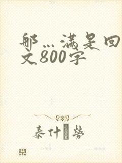 那…满是回忆作文800字