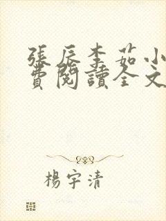 张辰李茹小说免费阅读全文最新章节