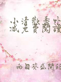 小清欢番外无删减免费阅读