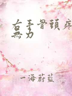 右手骨头疼 手无力