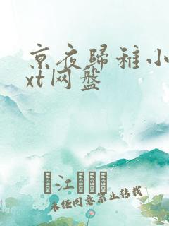 京夜归稚小说txt网盘