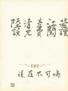 陆清彦江若渔小说免费阅读最新章节