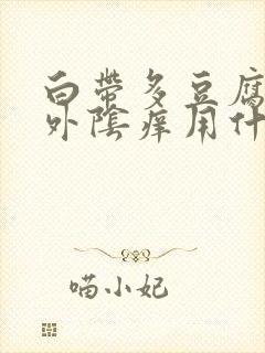 白带多豆腐渣状外阴痒用什么药