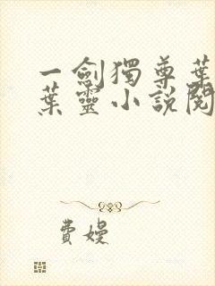 一剑独尊叶玄,叶灵小说阅读