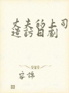 丈夫的上司突然造访日剧