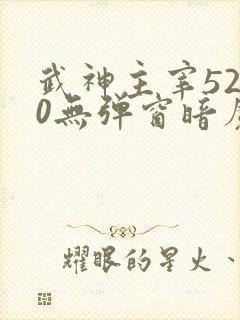 武神主宰5200无弹窗暗魔师