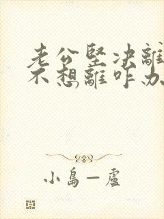 老公坚决离婚我不想离咋办