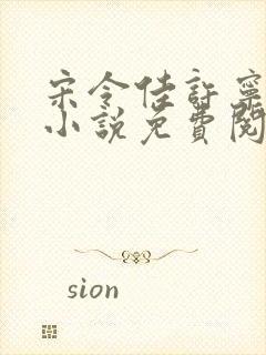 宋令佳许宁琛的小说免费阅读