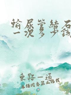 输尿管结石碎石一次多少钱